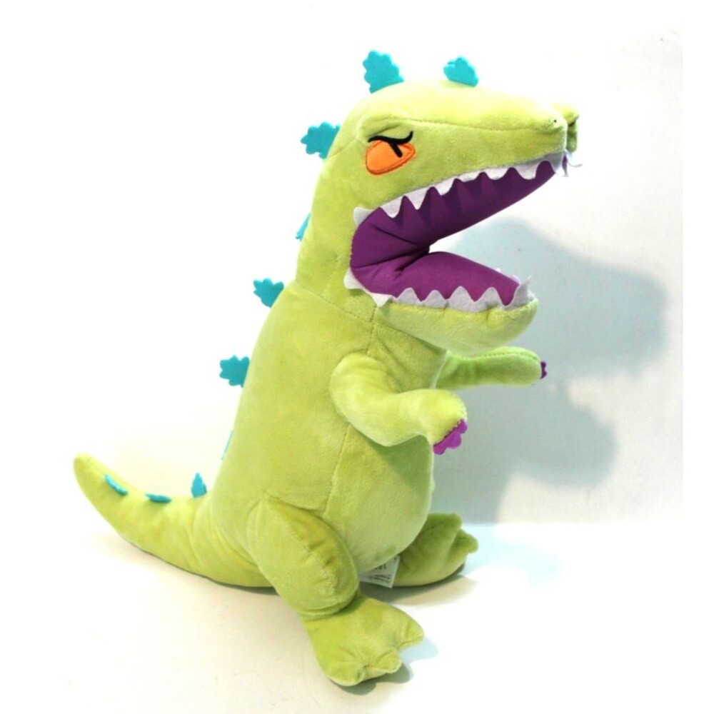 Nickelodeon Rugrats Reptar Dinosaur Plush 15" Green Stuffed Animal Toy Cartoon